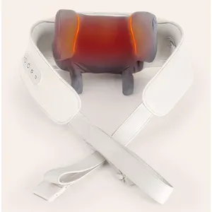 Shiatsu Cổ Và Trở Lại Massager Với Nhẹ Nhàng Nhiệt Không Dây Điện Mô Sâu 5D Nhào Massage Gối Vai Chân Cơ Thể