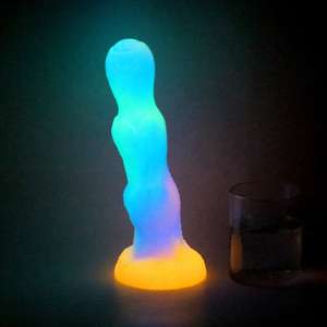 Bestseller Monster-Luminous <span class=keywords><strong>Dildo</strong></span> riesiger Silikon-<span class=keywords><strong>Dildo</strong></span> Fluoreszenz Analsex für Frauen - Product Image 4