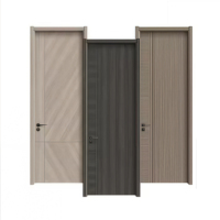 Portes intérieures modernes et écologiques en bois massif pour salles de bains Chambres à coucher Villas Appartements et hôtels Finition peinte Ouverture par poussée