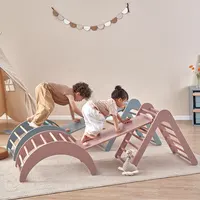 Boori-Marco de escalada para niños, Juego de 3 piezas de madera para interiores, juguetes de escalada, Mini Marco de escalada