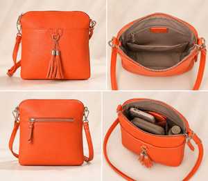 Sac à main élégant en cuir de veau pleine fleur pour femme - Product Image 5