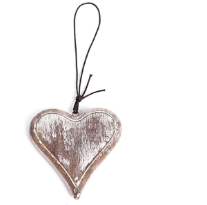 Fábrica personalizada en forma de corazón rústico Vintage granja Navidad Mango sala de estar dormitorio regalo del Día de San Valentín decoración colgante de pared de madera - Product Image 5