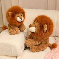 Jouet en peluche Lion en coton doux et moelleux, design adorable, en polyester et coton PP, cadeau pour enfants, compagnon de jeu