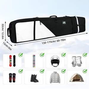 Funda Protectora Acolchada Ligera para Tabla de Snowboard, de Nailon Suave, Completamente Impermeable, Ecológica y Duradera - Product Image 5