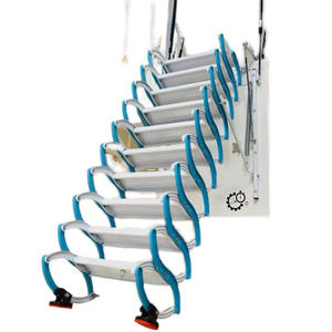 <span class=keywords><strong>Escalier</strong></span> intérieur multifonctionnel télescopique et pliable en aluminium pour villa, type duplex, invisible, pour <span class=keywords><strong>grenier</strong></span>, style industriel - Product Image 6