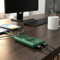 Grosir Pabrik Power Bank PVC Nirkabel Ultra Tipis 20000mAh Pengisian Cepat Pengisian Magnetik Mini Ringkas Portabel