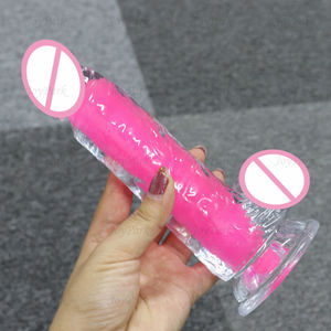 JoyPark Dildo Grande Realista Feminino à Prova d'Água em TPE Macio que Brilha no Escuro - Product Image 5