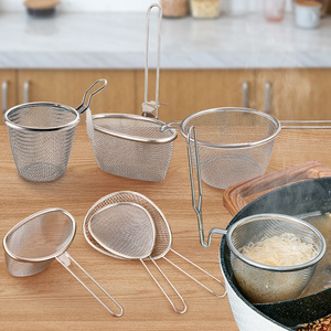 Colador/Escurridor de Acero Inoxidable 304 para Uso Comercial - Ideal para Cocinar Fideos, Sopa, Arroz, Comidas Picantes - Product Image 1
