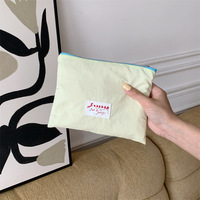 Pochette à fermeture éclair personnalisée pour filles et femmes, petite trousse à crayons en polyester, sac cosmétique, pochette de soirée