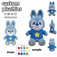 Fournisseur de jouets en peluche personnalisés : Poupées, lapins personnalisés très réalistes ornés d'étoiles, souvenirs planétariums, grandes poupées en tissu personnalisées moelleuses