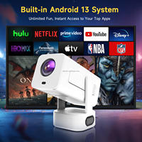 Projecteur intelligent LCD LED C360 Pro natif 1080P, Android 13, WiFi 6, BT5.2, portable, 320 lumens ANSI, stylet tactile, deux microphones, 4K