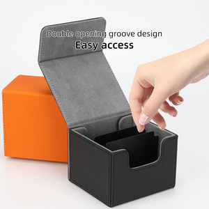 Boîte de rangement magnétique Torson 140+ en cuir PU pour cartes MTG Commander TCG, étui pour cartes à collectionner Pokémon YuGiOh - Product Image 3