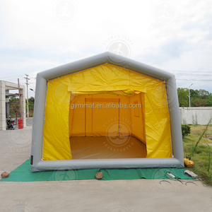 优质恶劣天气条件救灾绿色重型帆布充气防水野营帐篷