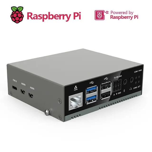 EDATEC-IPC3020 Broadcom BCM2712 High Performance Industrial Computer Based on Raspberry Pi5 with 4GB/8GB DDR SD Card SSD