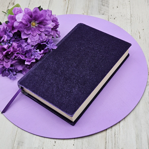 Protège-cahier personnalisé en velours extensible <span class=keywords><strong>bleu</strong></span> <span class=keywords><strong>marine</strong></span>, lavable et réutilisable, pour carnet et agenda - Product Image 4