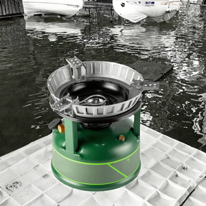 高効率ポータブルスチールバーナー 防風ガソリンキャンプストーブ 自動シンプルスタイル バックパッキング＆キャンプ向け - Product Image 3