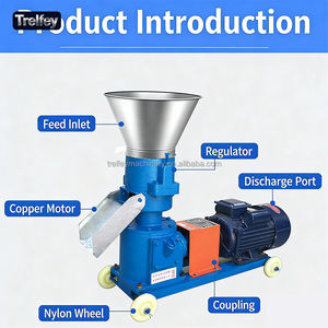 Moulin à granulés d'aliments pour volailles à haute efficacité avec rouleau en acier allié trempé pour aliments pour animaux polyvalents - Product Image 4