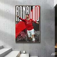 Poster Kustom Terlaris Bergambar Bintang Olahraga Sepak Bola. Karton Tahan Air Bentuk Persegi Cetak Offset untuk