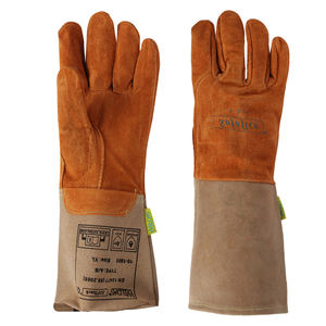 WELDAS süet domuz yeşil deri eldiven Tig kaynak keçi deri eldiven toz tek kullanımlık eldiven - Product Image 3