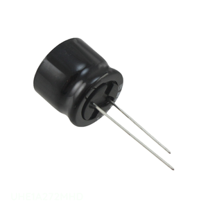 ตัวเก็บประจุแบบมีรูผ่านทางรัศมี2700 uF 20% 10V ตัวเก็บประจุ UHE1A272MHD - Product Image 1