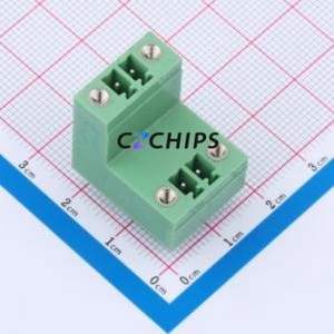 KF2EDGVTM-3.5-2*2P Plug-in Terminal Block Through hole,P=3.5mm Connector Board-to-Board / Socket Closed Screw Fixing 2x2P 3.5mm - Product Image 1