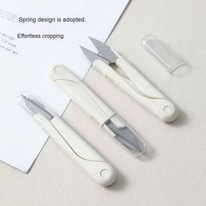 Portable Home Daily Craft Scissors for <b>Sewing</b> Cross Stitch Tailoring with Cover Thread Cutting Head for Fishing Line Clothing - Product Image 2