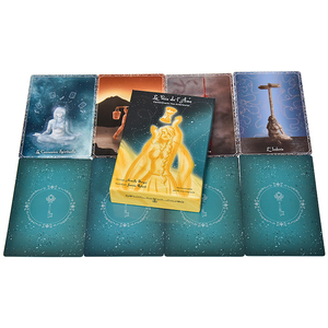 Tùy Chỉnh Nấm Tăng Vượt Qua Cuộc Sống Thiên Thần Và Tổ Tiên 44 Tình Yêu Tin Nhắn Starseed Vòng Oracle Thẻ In Ấn Với Hộp Tarot Thẻ - Product Image 1