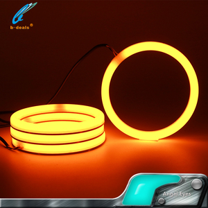 วงแหวนไฟ LED แบบ Halo สำหรับ <span class=keywords><strong>Audi</strong></span> A4 B6 ปี 2000 - <span class=keywords><strong>2006</strong></span> ไฟวงแหวน LED สองสี - Product Image 6