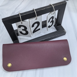 Personalized PU Leather Durable Foldable Lightweight Scissor Pouch Bag Professional Barber Scissors Display Holder Case - Product Image 4