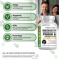 Compléments en vrac pour la santé de la prostate : Capsules de Palmier Nain, Huile de Graine de Citrouille, Pygeum – Soutien des voies urinaires et bien-être masculin pour adultes