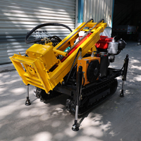 Foreuse de puits d'eau sur roues, machine de forage profond, foreuses de puits d'eau portables pour l'analyse des sols