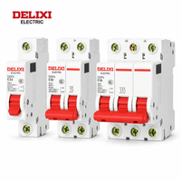 DELIXI DZ47S Miniature Circuit Breaker MCB 1P 2P 3P 4P 6A 10A 16A 20A 25A 32A 40A 50A 63A 6kA 230V 400V Kurva C DIN Rail