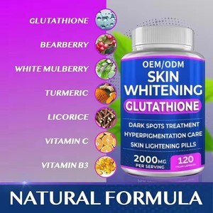 Cilt beyazlatma kapsülleri l-glutatyon beyazlatma hapları 2000mg l-glutatyon etkili cilt aydınlatma takviyesi kapsül - Product Image 3