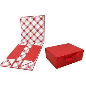Custom Logo Magnetic Closure Cardboard <b>Clothes</b> Gift Packaging <b>Box</b> with Ribbon Embossed Matt Laminated New Folding Paper Design - Product Image 1