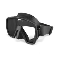 Masque de plongée sans cadre en silicone pour adulte, directement de l'usine, à faible volume, avec lentilles en verre et sangle élastique pour plongeurs et équipement de snorkeling