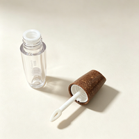 Contenant de luxe en vrac, durable, mini, cylindrique, vide, pour poudre libre ou compacte, en plastique avec couvercle à charnière, pour emballage de café moulu