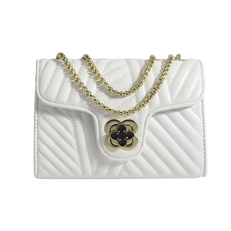 New style luxury designer handbags women bags ladies small metal chain leather shoulder bag Classy Purse online wholesale shop