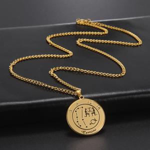 Collier Zodiaque Vintage Myshape en Acier Inoxydable, 12 Constellations Astrologiques, Chaîne Longue pour Hommes et Femmes, Idéal Anniversaire - Product Image 5