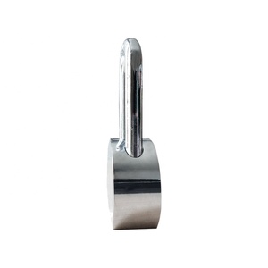 <span class=keywords><strong>Cadenas</strong></span> en acier <span class=keywords><strong>rond</strong></span> avec logo personnalisé, anse longue, de qualité supérieure, couleur argent, fabriqué en Chine - Product Image 3
