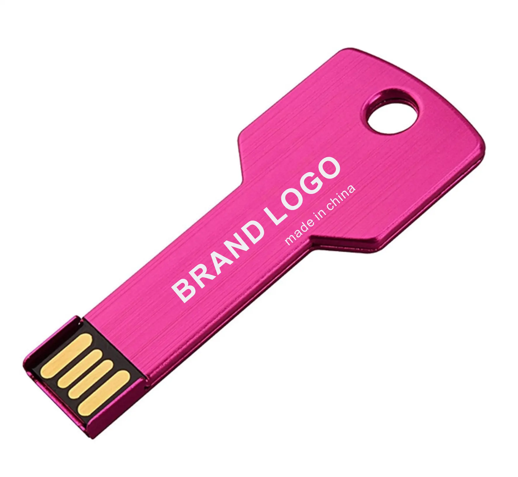 USB 2.0 Flash Drives 64GB Metal Memorias Pendrive 16GB 32GB Memory Sticks Pen Drive 128GB Custom Logo USB Stick