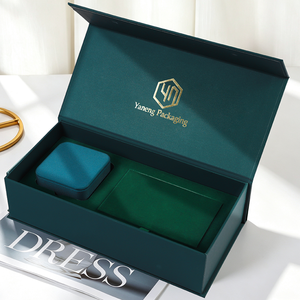 Caja de Joyería Ecológica con Logotipo Personalizado, Rectangular, Magnética, con Tapa Abatible, para Anillos, Pendientes y Colgantes, Venta al Por Mayor del Fabricante - Product Image 4