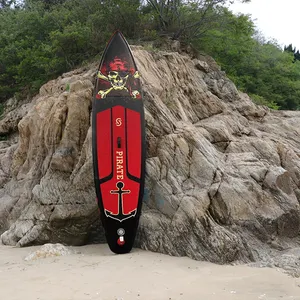 China factory wholesale supboard 11'6 inflatable black paddle board standup paddleboard inflatable surf board skimboard