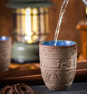 Yam Bone China Classic Retro Flower Style <b>Tea</b> Cup Saucer Set 200ml Dishwasher Safe Eco-Friendly BPA Free - Product Image 3