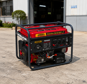 เครื่องกำเนิดไฟฟ้าเบนซิน 220V 8KW 4 จังหวะ ระบายความร้อนด้วยอากาศ / แบบโครงเปิดพกพาสะดวก / เครื่องยนต์เบนซิน / ใช้ในบ้านและไซต์งาน - Product Image 2