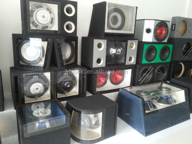 12インチカーサブウーファースピーカーボックス500W RMS DC 12V競技用