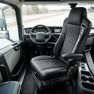 Asiento de Camión Semirremolque Ergonómico Ajustable con Bolsa de Aire de Cuero PU de Fábrica para Isuzu MAN Hino <span class=keywords><strong>Scania</strong></span> DAF Toyota Iveco - Product Image 1