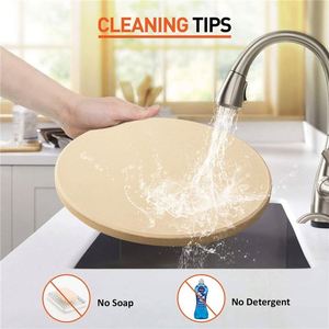 Equipo y Accesorios para <span class=keywords><strong>Pizza</strong></span>, Piedra para Piso de Horno de 17 Pulgadas, 12 Bandejas, Marcas de Barbacoa, Mármol, 21 <span class=keywords><strong>Solo</strong></span> Stove, Herramientas para Exteriores - Product Image 6