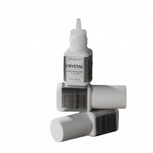Pegamento Profesional para Pestañas Vegano, Transparente, Negro, Resistente al Agua, de 5 ml, Secado Rápido en 0.5s, Adhesivo Líquido con Fijación de 8 Semanas - Product Image 1