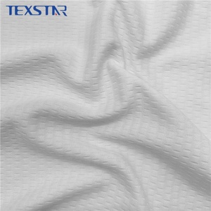<span class=keywords><strong>Tissu</strong></span> en maille jacquard respirant et anti-humidité 100% polyester à motif œil-de-perdrix pour vêtements de sport - Product Image 2