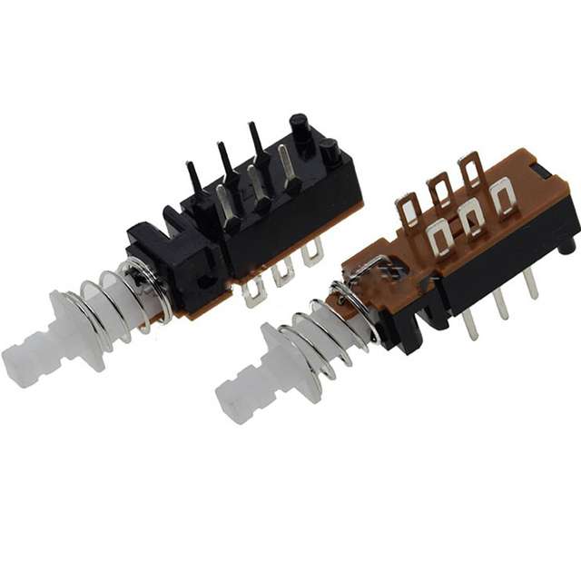 Jinbeili Self Locking 6 Pin Push Switch Straight Key Switch Lock Push Push Button Straight Switch